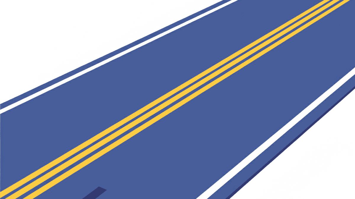 no opening across double-double yellow barrier example