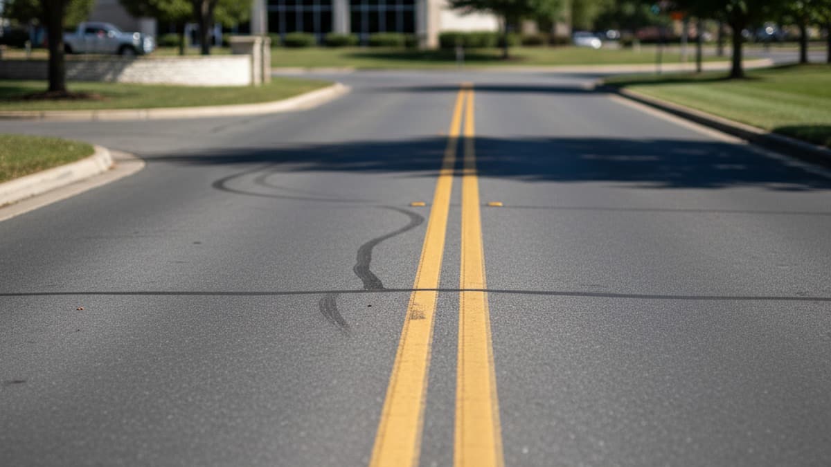 left turn across double yellow into a business driveway