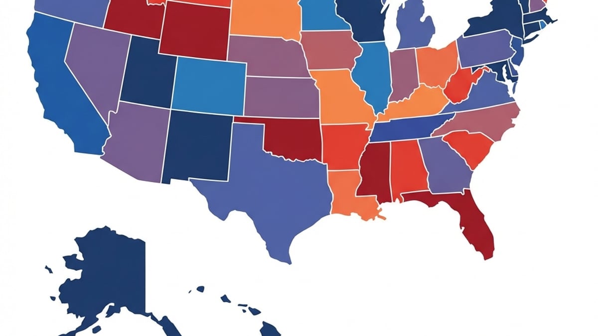 U.S. map displaying license suspension periods for first DUI offense ranging from 90 days to over 1 year